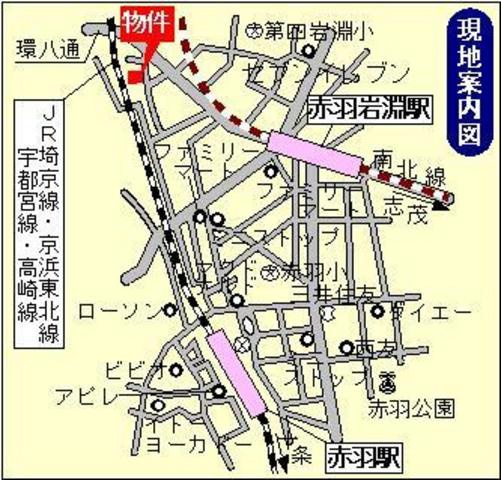 コーポリバーサイドの地図|★案内図★