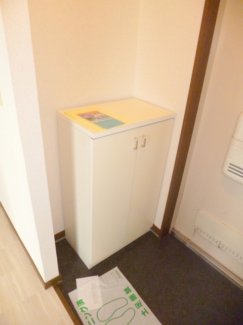 コーポリバーサイドの玄関|★段差が調節できブーツ類も収まります★