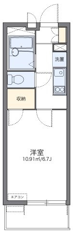 レオパレスエクセルケンＳｉｘの間取り
