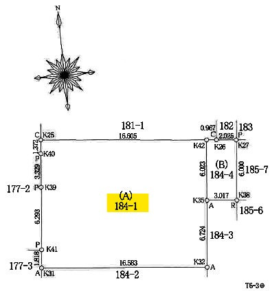 住宅用地・建築条件付き売地　郡山市小原田2丁目　小原田小学校・小原田中学校の区画図|■該当地の地積測量面積：212.05㎡■協定道路予定地：18.06㎡