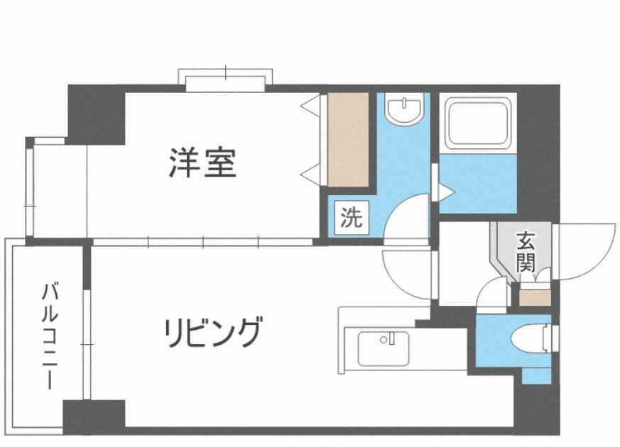 ミラバ天神の間取り