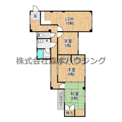 【間取り】 | 　私市ロイヤルマンション