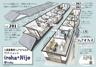 【外観パース】 | イロハプラス二条 | 外観パースです