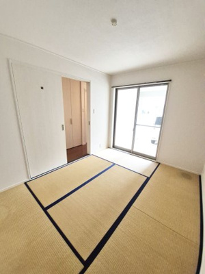 【和室】 | 紫竹西大門町　一戸建 | 和室6帖、全室クロス張替工事済み