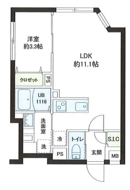 レピュア小石川レジデンスの間取り