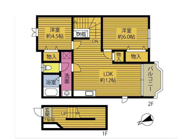 コンフォートタケシタの間取り