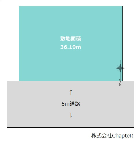 台東区西浅草２丁目の古家付売地の区画図