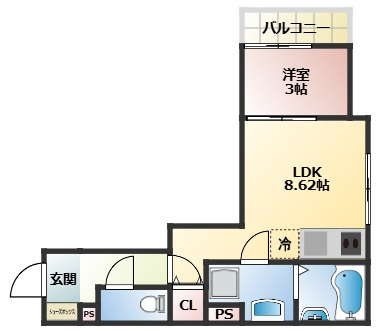 THE NOBLES 花畑駅前の間取り|使い勝手の良い間取りです♪