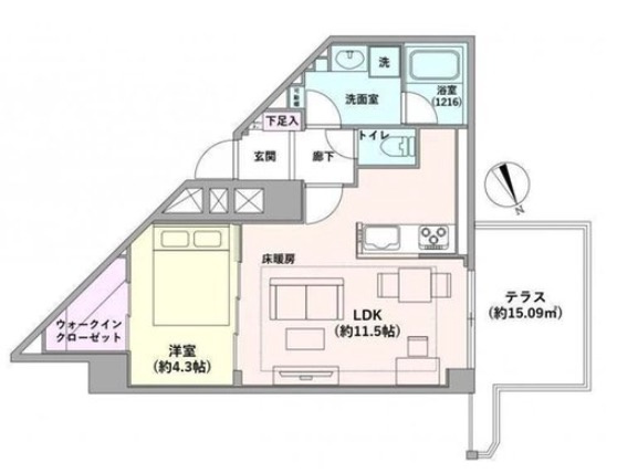 ★仲介手数料半額★チュリス氷川坂（赤坂6丁目の閑静な住宅街　管理状況の良いレジデンス）