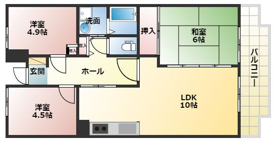 Green Villa Goryo　の間取り