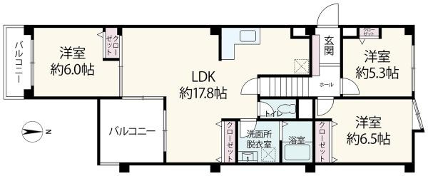 インペリアル菊名の間取り