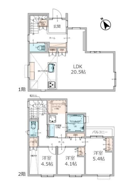 横浜市戸塚区上柏尾町の新築一戸建の間取り|間取図