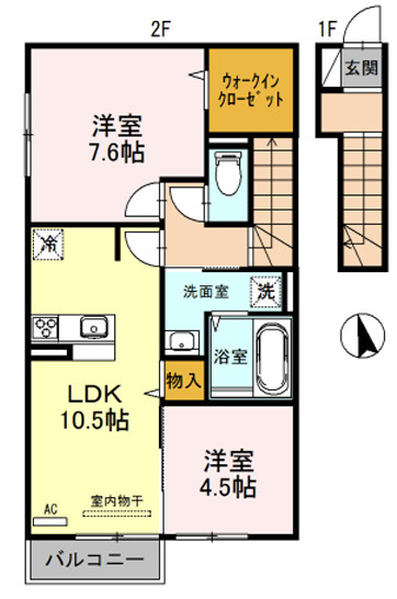 フォーリアＡ棟の間取り