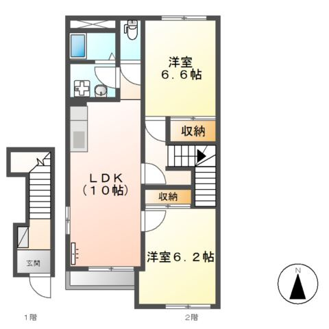 【間取り】 | エスポワール