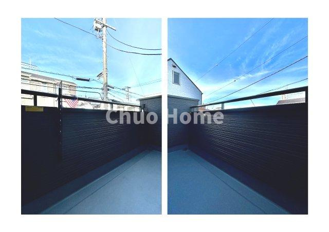 江戸川区船堀2丁目新築分譲住宅のバルコニー|バルコニー×2
