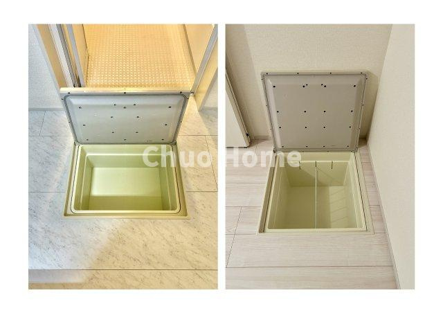 江戸川区船堀2丁目新築分譲住宅の収納|床下収納×2