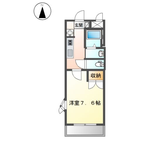 キュートビル　スカイラブの間取り