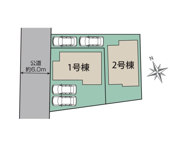 【区画図】 | ご家族様のプライベート空間が確保できる素敵な間取りです。また敷地ゆったりですので、おうち時間を楽しむのにもぴったりですね♪
