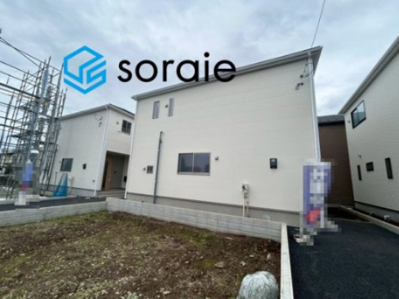川越市諏訪町  全8棟 新築戸建　クレイドルガーデンの外観|令和8年7月6日撮影。