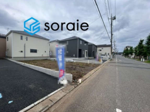 川越市諏訪町  全8棟 新築戸建　クレイドルガーデンの前面道路含む現地写真|令和8年7月6日撮影。
