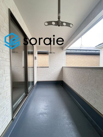 川越市諏訪町第2  全8棟 新築戸建　クレイドルガーデンのバルコニー|令和8年7月6日撮影。