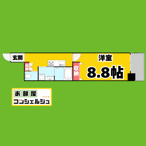 N apartmentの間取り