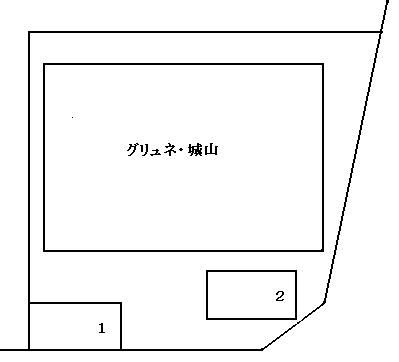 グリュネ・城山の駐車場