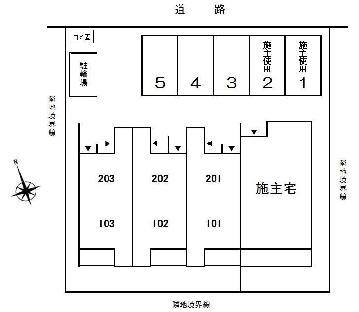 ＲＯＯＭＹ城西の駐車場
