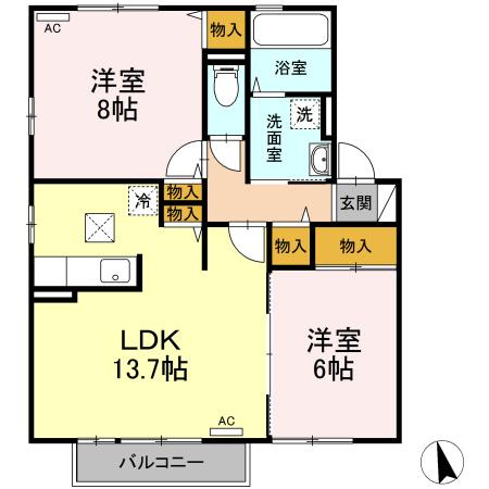 ソリアート レジデンス　Ｃの間取り