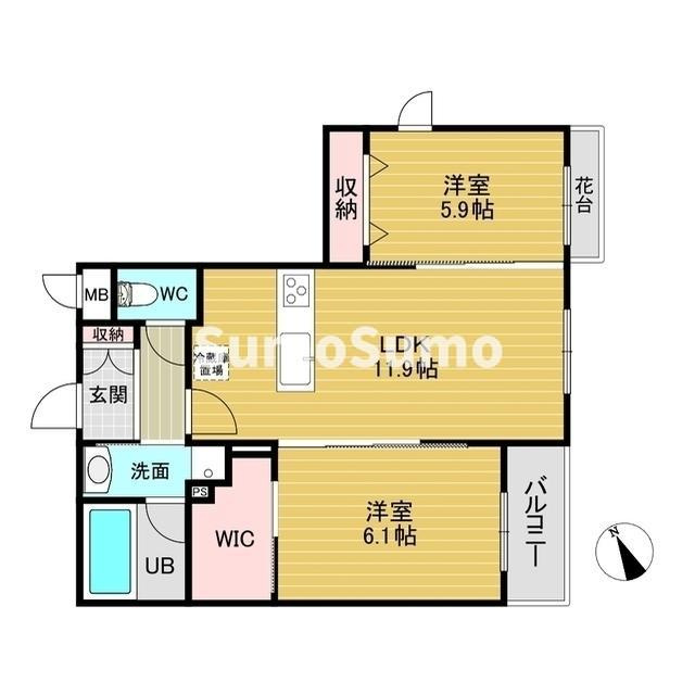 U RESIDENCE東比恵の間取り