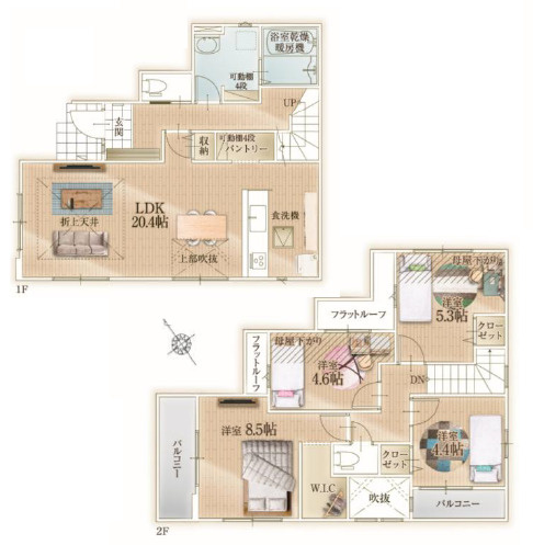 茅ヶ崎市松が丘３期　新築戸建　全２棟１号棟