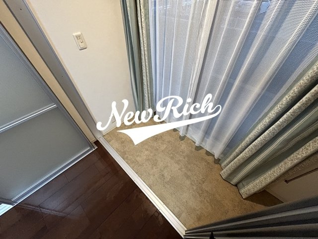 高崎市並榎町のアパートのバルコニー