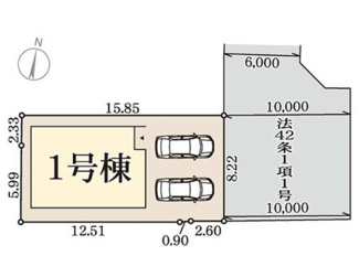 【区画図】 | 大江６丁目　１号棟