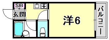 エルジャン夙川の間取り