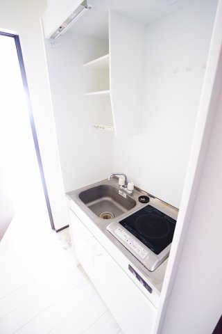 1口ＩＨコンロ。ほかのお部屋の参考写真です