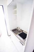 1口ＩＨコンロ。ほかのお部屋の参考写真です