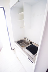 1口ＩＨコンロ。ほかのお部屋の参考写真です