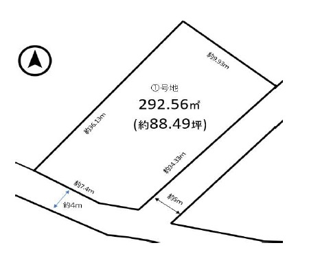 加古川市加古川町稲屋　売土地の区画図