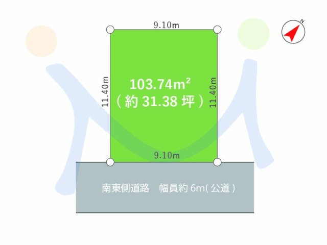 新潟市西区坂井の区画図