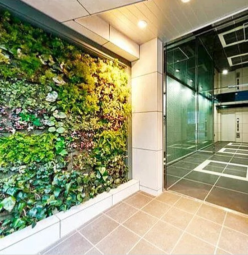 GENOVIA新宿早稲田green veilのエントランス