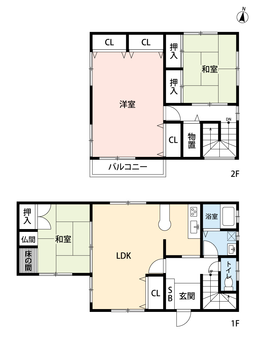 白野江一丁目  戸建の間取り
