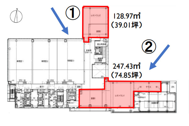 （仮称）名駅南二丁目オフィスビル計画の間取り