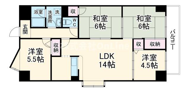 メゾン菱江の間取り