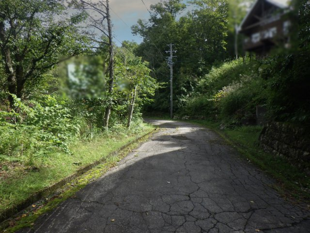ニューパークひるが野⑪の前面道路含む現地写真