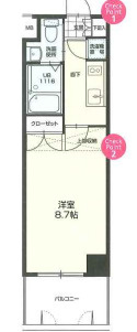 【間取り】 | No70 HARBOR SOUTH TOWER