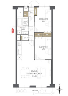 【間取り】山科ハイツ 