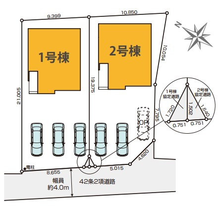 狭山市根岸2期　全1棟　新築戸建の区画図