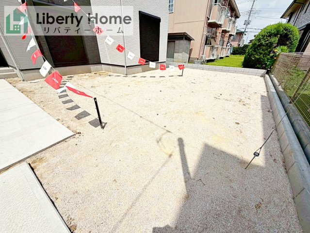 土浦市木田余1期　新築戸建　5号棟の庭
