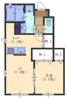 【間取り】 | シャルム宝塚