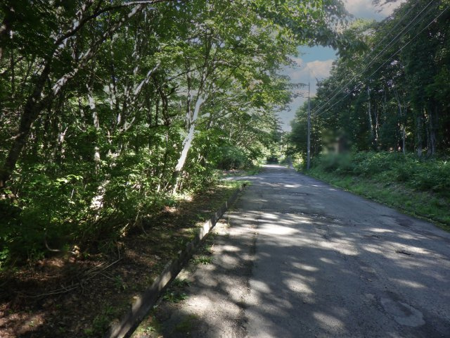 羽鳥湖平和郷別荘地⑦の前面道路含む現地写真